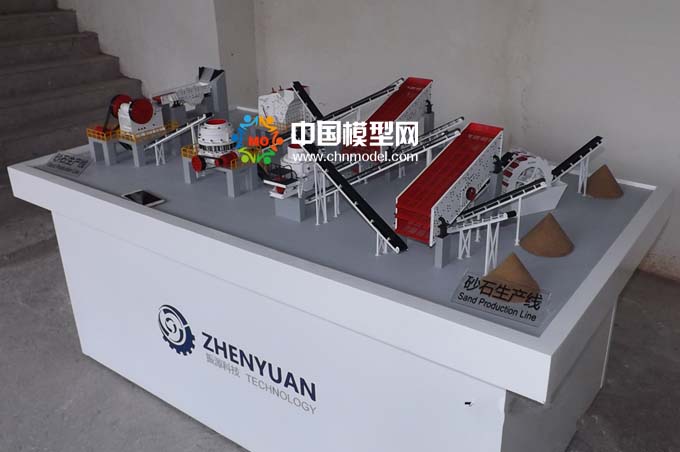 砂石生產(chǎn)線模型，碎石生產(chǎn)線模型